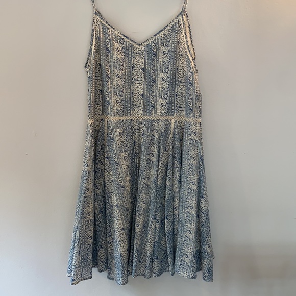 NWT Scotch & Soda Beach Freaks Strappy Flare Cotton/Silk Mini Dress Lace Large - Picture 10 of 16
